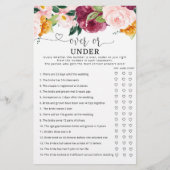 Herfst over of onder vrijgezellenfeest spel (Voorkant)