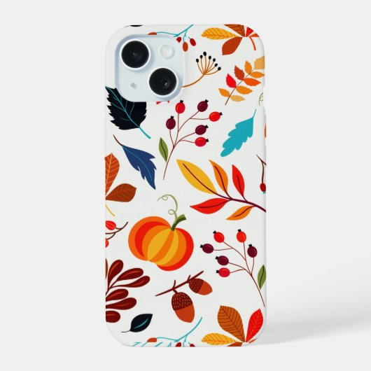 Herfst Overvloed Aangepast iPhone 15 Case (Achterkant)