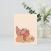 Herfst overvloed briefkaart (Staand voorkant)