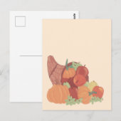 Herfst overvloed briefkaart (Voorkant / Achterkant)