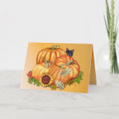 Herfst Overvloed Feestdagen Kaart (Voorkant)