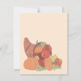 Herfst Overvloed Feestdagenkaart
