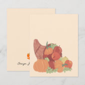 Herfst Overvloed Feestdagenkaart (Voorkant / Achterkant)