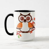 Herfst Owl Coffee mok (Links)