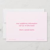 Herfst Owl op uitnodiging van Fence Pink Birthday (Achterkant)