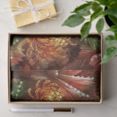 Herfst Paard Bloemen Chrysanten Decoupage Tissuepapier (Geschenk)