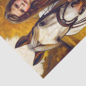 Herfst Paard Wandel Decoupage Tissuepapier (Detail)