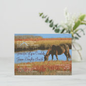 herfst - paardenracistische landelijke uitnodiging (Staand voorkant)