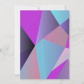 Herfst Paars Geometrisch Vrijgezellenfeest Kaart (Achterkant)