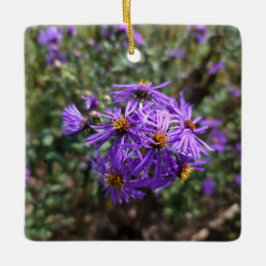 Herfst Paarse Gloed Keramisch Ornament