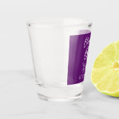Herfst Paarse Proost 65 jaar 65e verjaardag Shot Glas (Links)