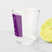 Herfst Paarse Proost 65 jaar 65e verjaardag Shot Glas (Rechts)