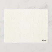 Herfst Paarse Sinaasappel Bloemen Trouwtafel Kaart (Achterkant)