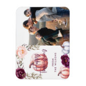 herfst paarse Thanksgiving foto van pompoen Magneet (Verticaal)