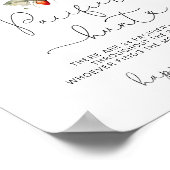 Herfst paddenstoel Fopspeen jacht baby shower spel Poster (Hoek)