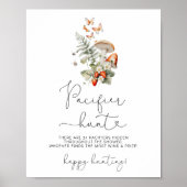 Herfst paddenstoel Fopspeen jacht baby shower spel Poster (Voorkant)