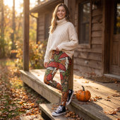 Herfst Paddenstoel Spin Poten Leggings Yoga Broek