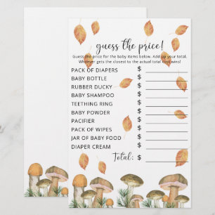 Herfst Paddenstoelen Baby shower Prijs Guess Gam