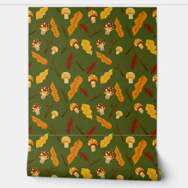 Herfst Paddenstoelen Behang