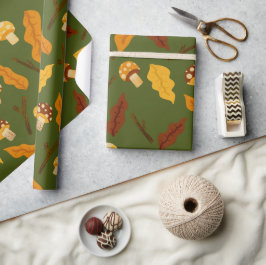 Herfst Paddenstoelen Cadeaupapier