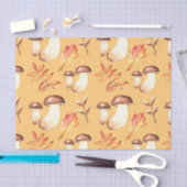 Herfst Paddenstoelen (Design 30 Geel/Sinaasappel S Tissuepapier (Craft)