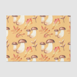 Herfst Paddenstoelen (Design 30 Geel/Sinaasappel S Tissuepapier