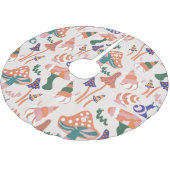 Herfst paddenstoelen, kleurrijk naadloos ontwerp. kerstboom rok (Gekanteld)