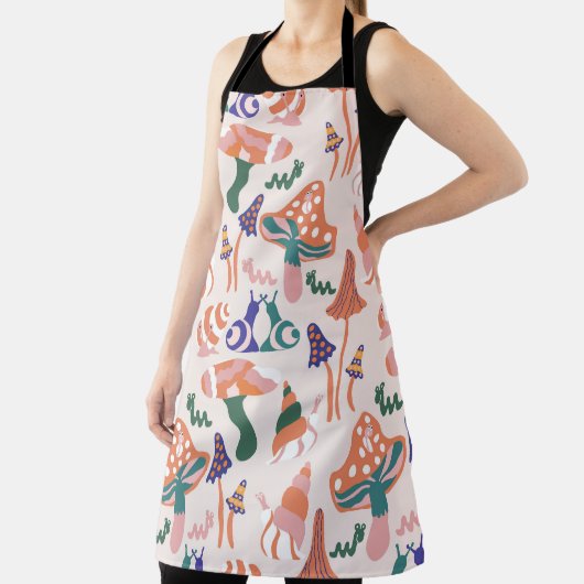 Herfst paddenstoelen, kleurrijk naadloos ontwerp. schort (Insitu)