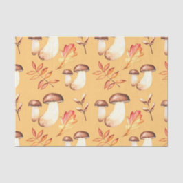 Herfst Paddenstoelen (Ontwerp 30 Geel/Oranje Serie Tissuepapier
