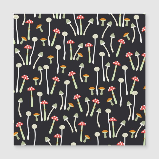  herfst paddenstoelen patroonontwerp. (Voorkant)