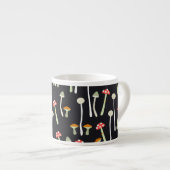  herfst paddenstoelen patroonontwerp. espresso kop (Voorkant rechts)