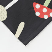 herfst paddenstoelen patroonontwerp. fleece deken (Hoek)