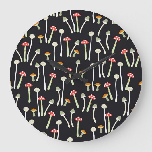 herfst paddenstoelen patroonontwerp. grote klok (Voorkant)