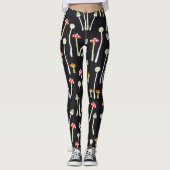  herfst paddenstoelen patroonontwerp. leggings (Voorkant)