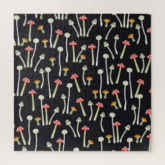 herfst paddenstoelen patroonontwerp. legpuzzel