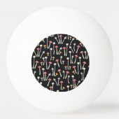 herfst paddenstoelen patroonontwerp. pingpongbal (Achterkant)