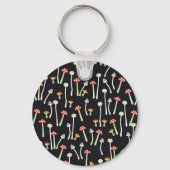  herfst paddenstoelen patroonontwerp. sleutelhanger (Voorkant)