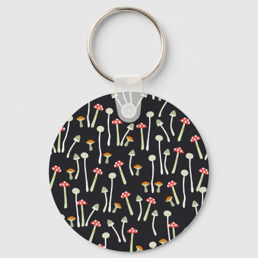  herfst paddenstoelen patroonontwerp. sleutelhanger (Voorkant)