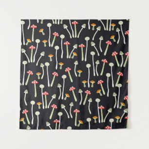 herfst paddenstoelen patroonontwerp. wandkleed