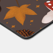 Herfst & paddenstoelenpatroon bureaumat (Hoek)