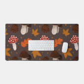 Herfst & paddenstoelenpatroon bureaumat (Keyboard & Muis)