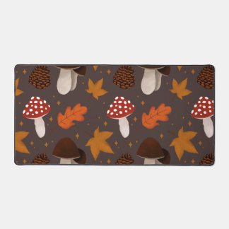 Herfst & paddenstoelenpatroon bureaumat
