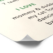 Herfst paddestoel eerste verjaardag mijlpaal verja poster (Hoek)