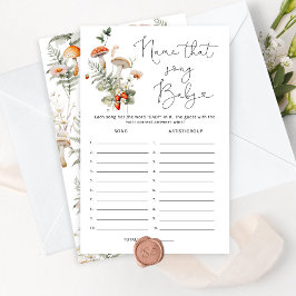 Herfst paddestoel Naam dat nummer baby shower spel