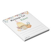 Herfst paddestoel verjaardagstijd capsule bericht notitieblok (Schuin)