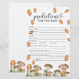 Herfst paddestoelen baby voorspellingen en advies