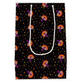 Herfst paddo's_zwart medium cadeauzakje (Achterkant)