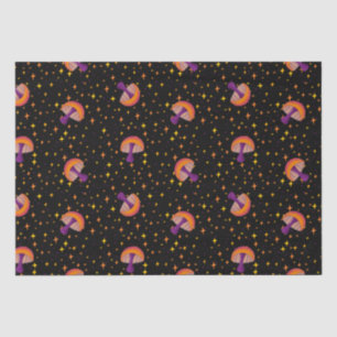 Herfst paddo's_zwart tissuepapier