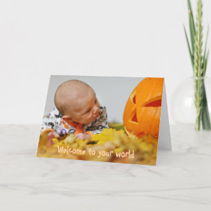 Herfst Pagan Nieuwe Baby Kaart