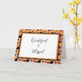 Herfst paisley aangepaste kaart (Gele Bloem)